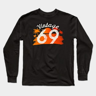 Vintage 1969 Sunset 50th Birthday Shirt Long Sleeve T-Shirt